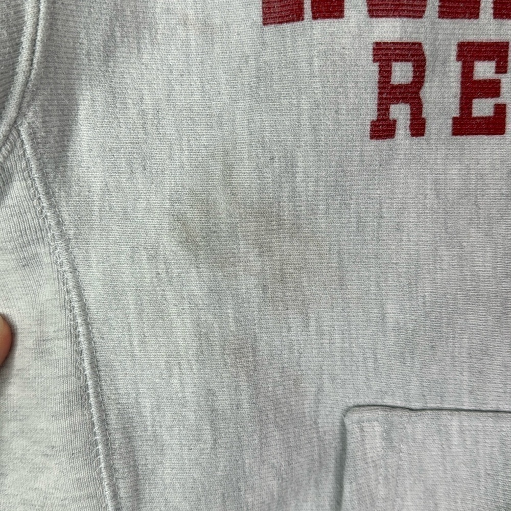 Champion Reverse Weave Northwestern Red Raiders Gray Hooded Sweatshirt Medium - Picture 10 of 10